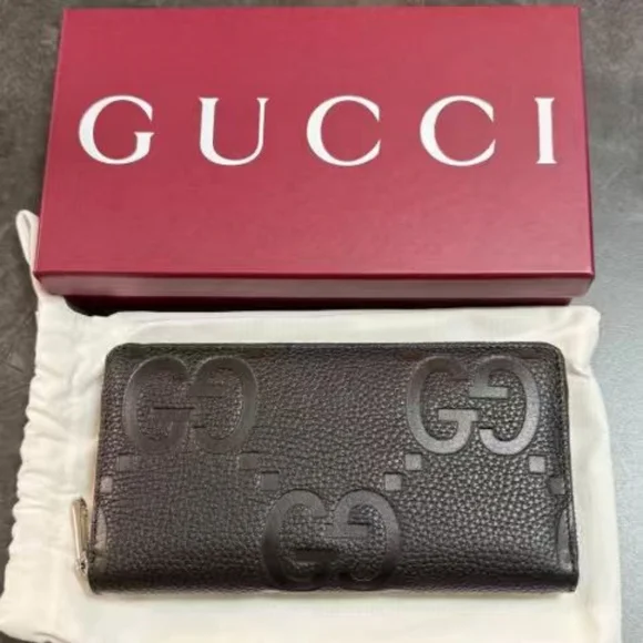 Gucci Black Embossed GG Leather Wallet - Picture 2 of 4
